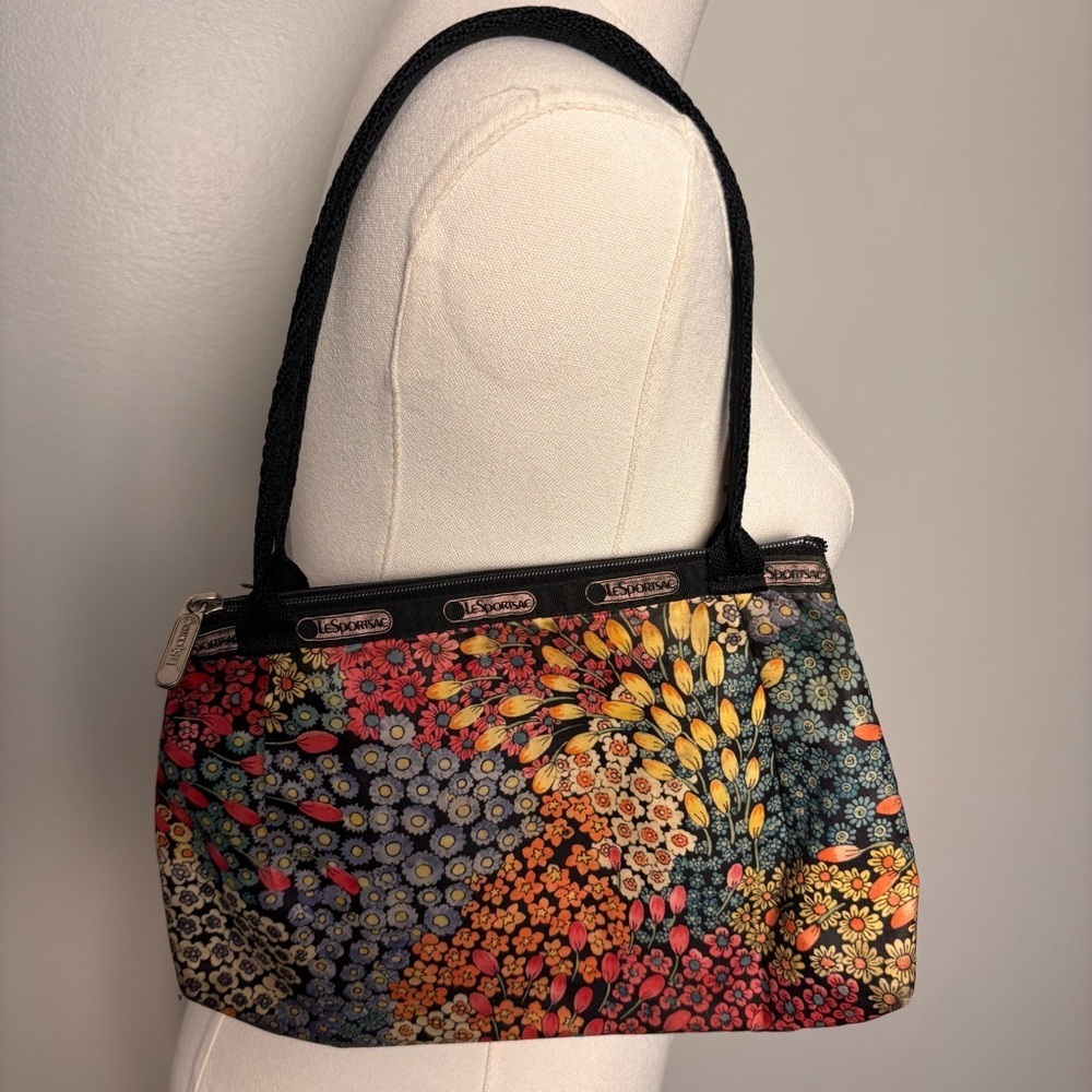 Vintage 90’s LeSportsac Liberty Floral Nylon Shoulder Bag - Picture 5 of 8